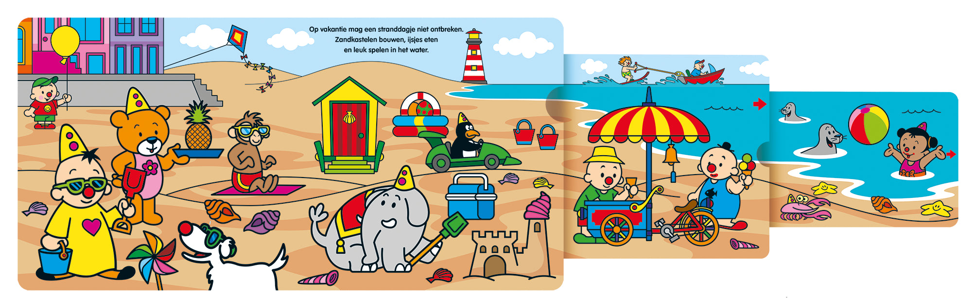 Bumba Uitschuifbaar Kartonboek - Op Vakantie (Fsc Mix 70%)