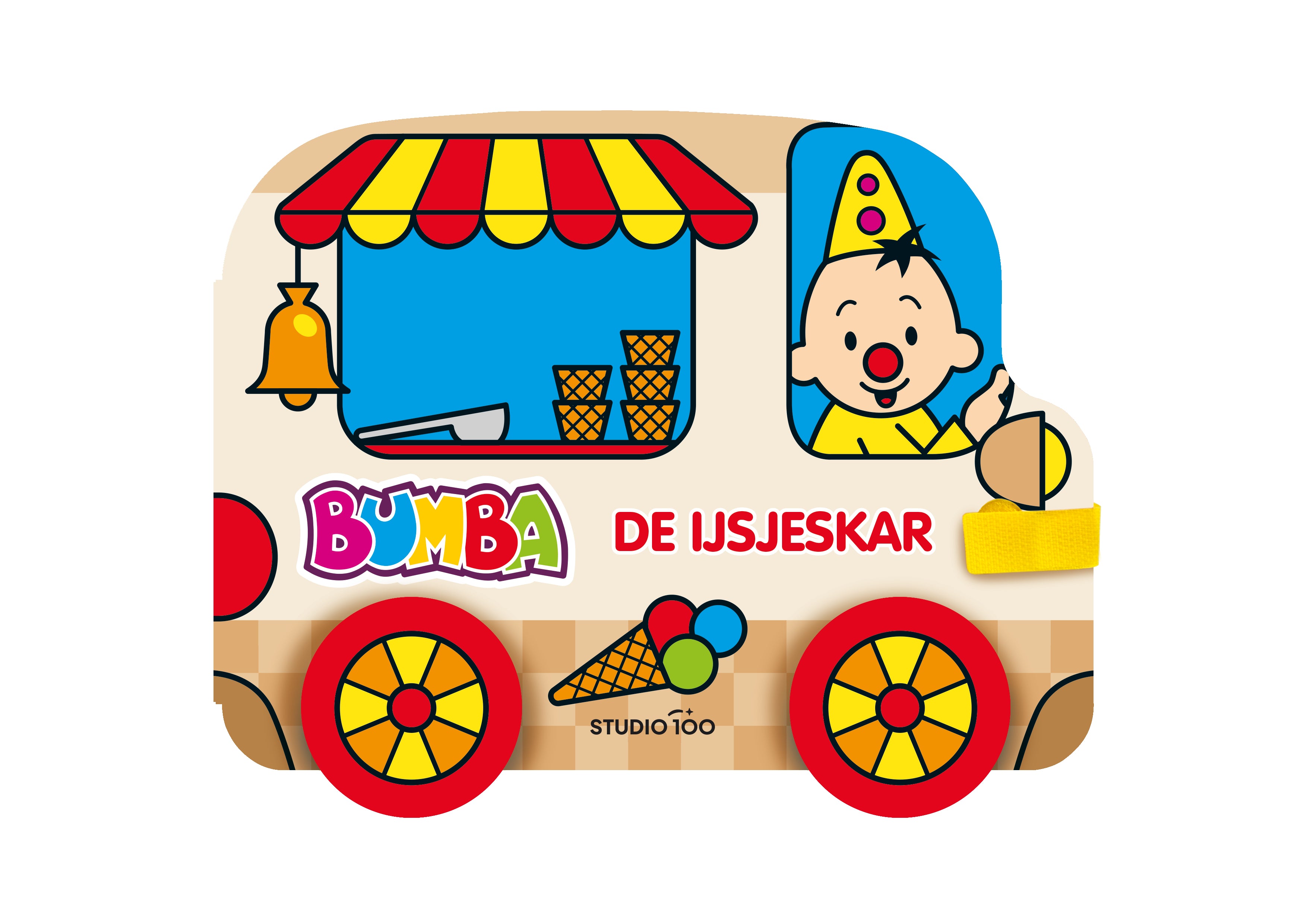Bumba Kartonboek Met Wielen - De Ijsjeskar (Fsc-70%)