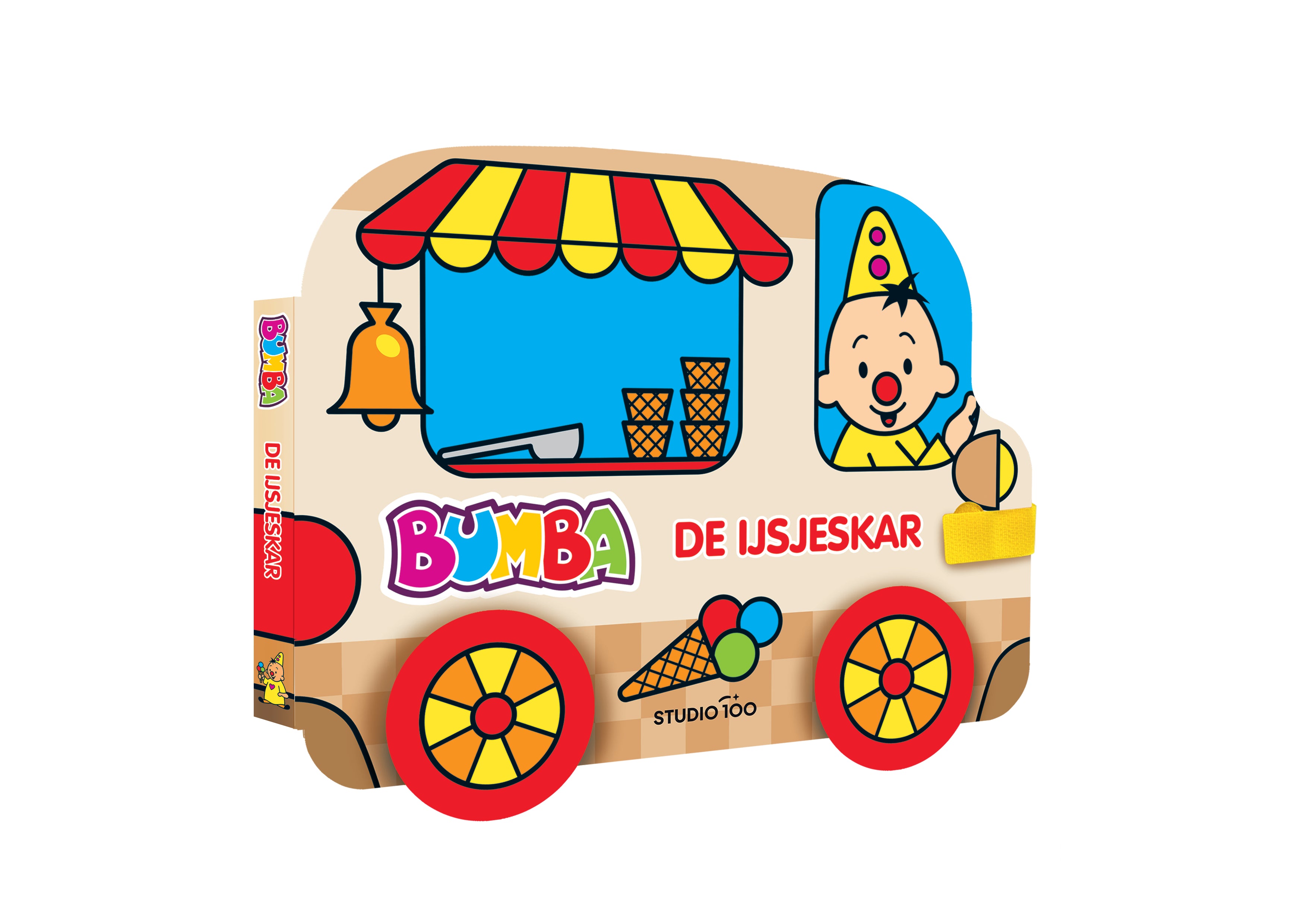 Bumba Kartonboek Met Wielen - De Ijsjeskar (Fsc-70%)
