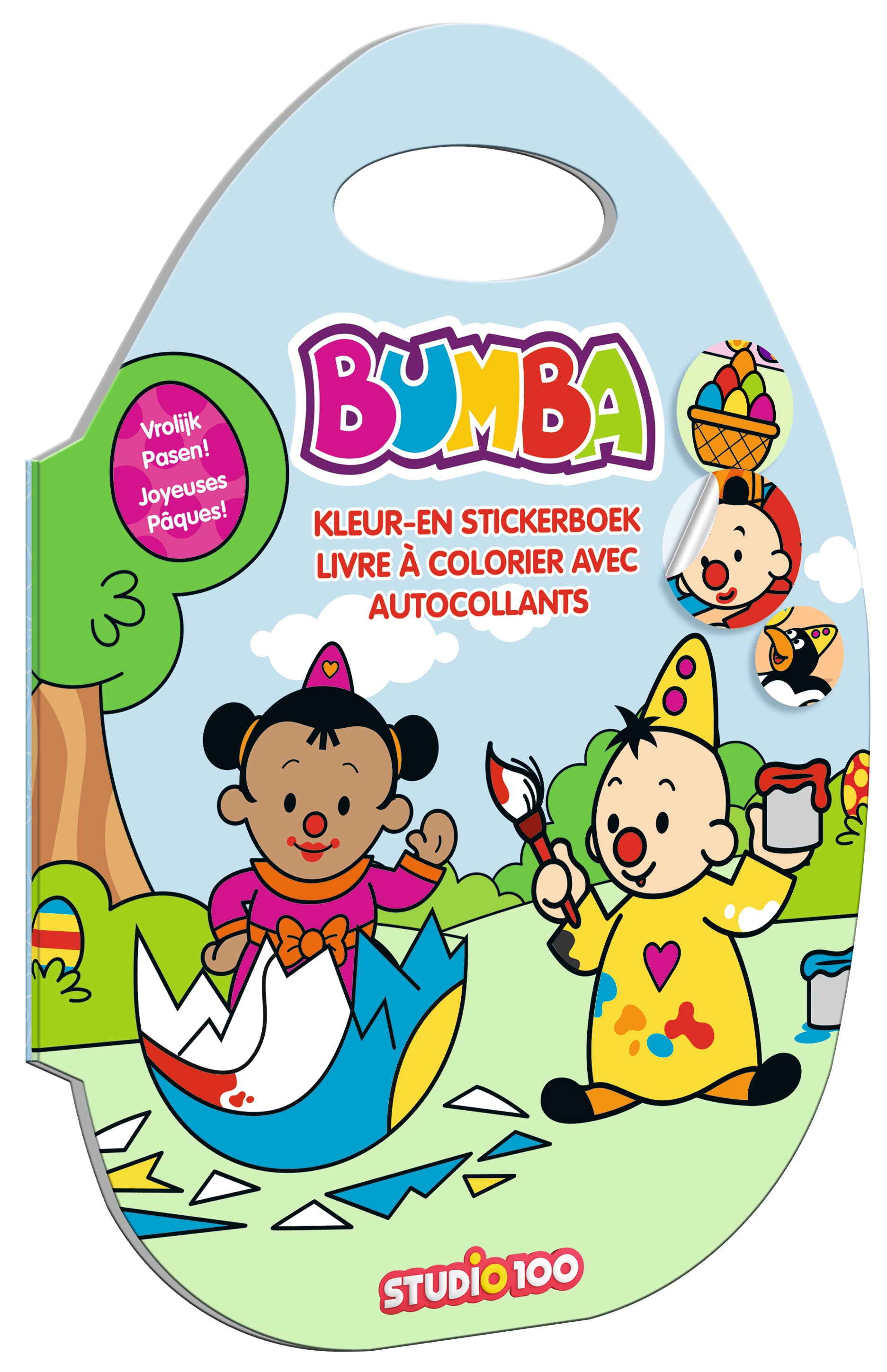 Bumba Kleur En Stickerboek - Pasen