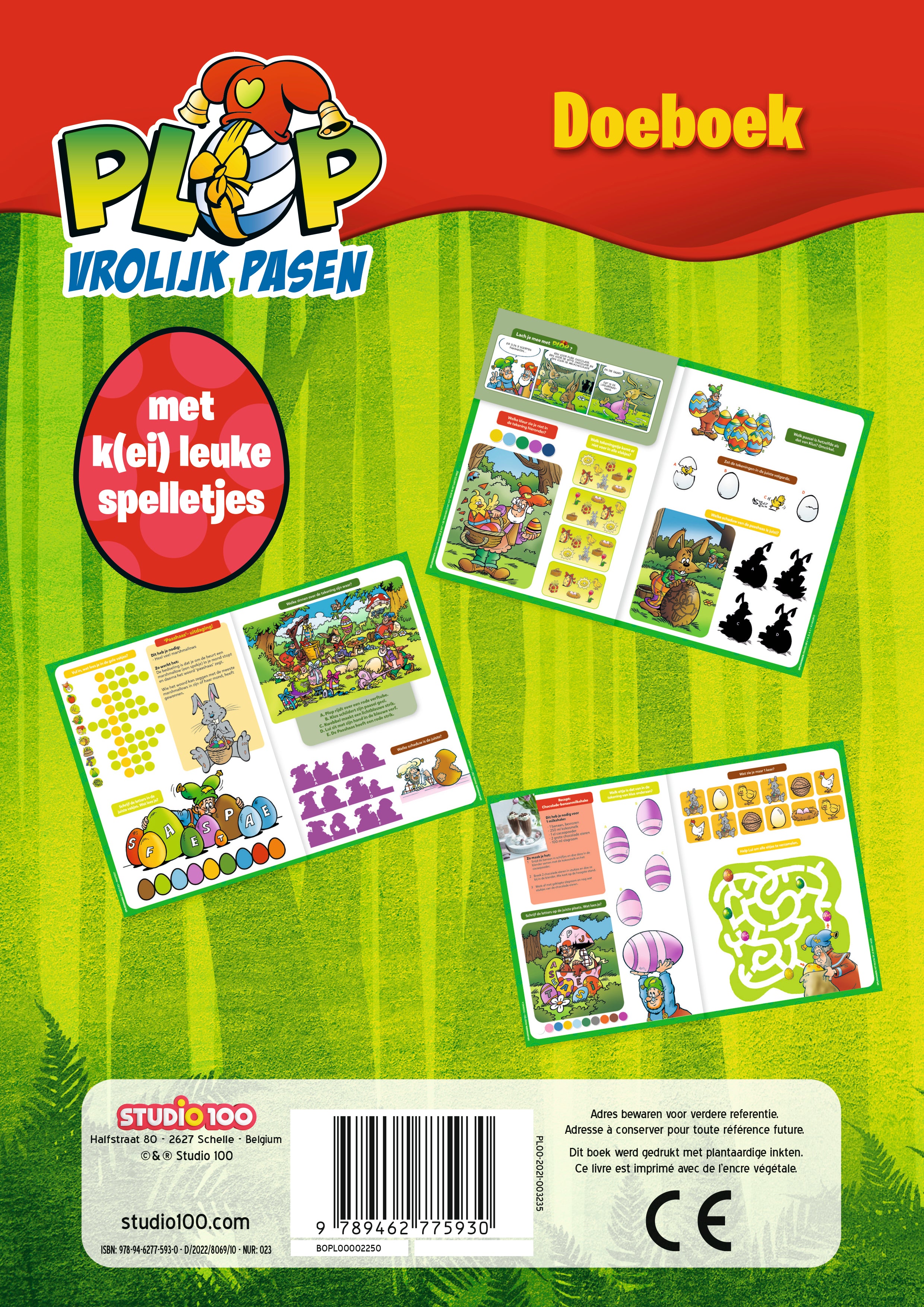 Kabouter Plop Doeboek - Pasen