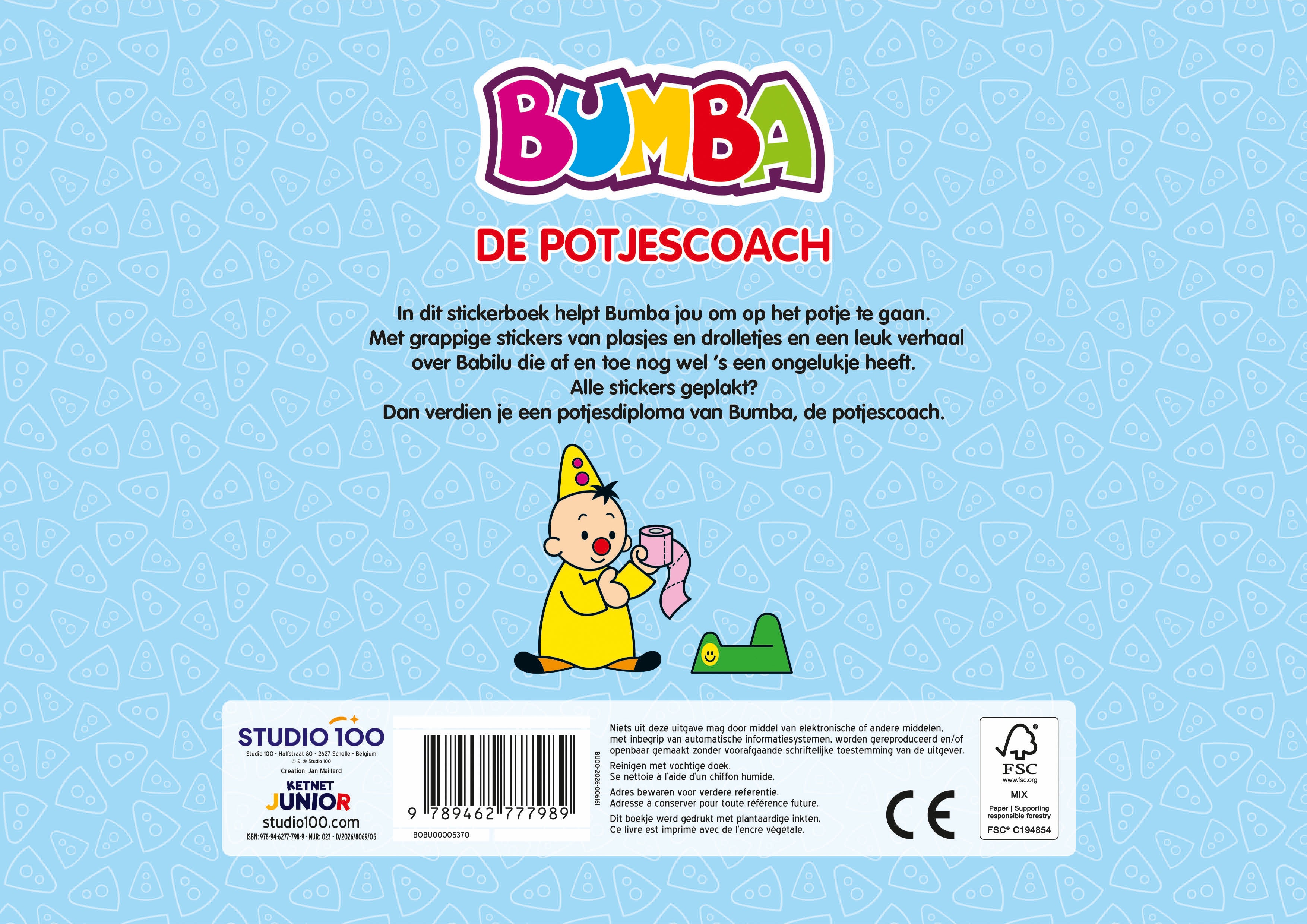 Bumba Stickerboek - De potjescoach - FSC