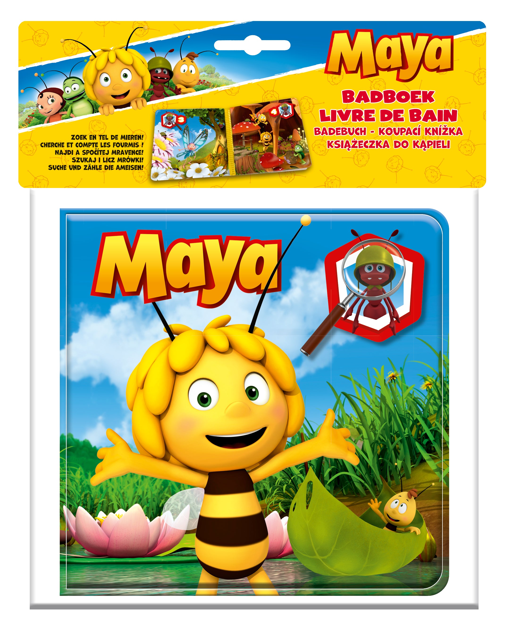 Maya de Bij Badboek - Spelen & Zoeken in Bad - Waterbestendig Babyboekje
