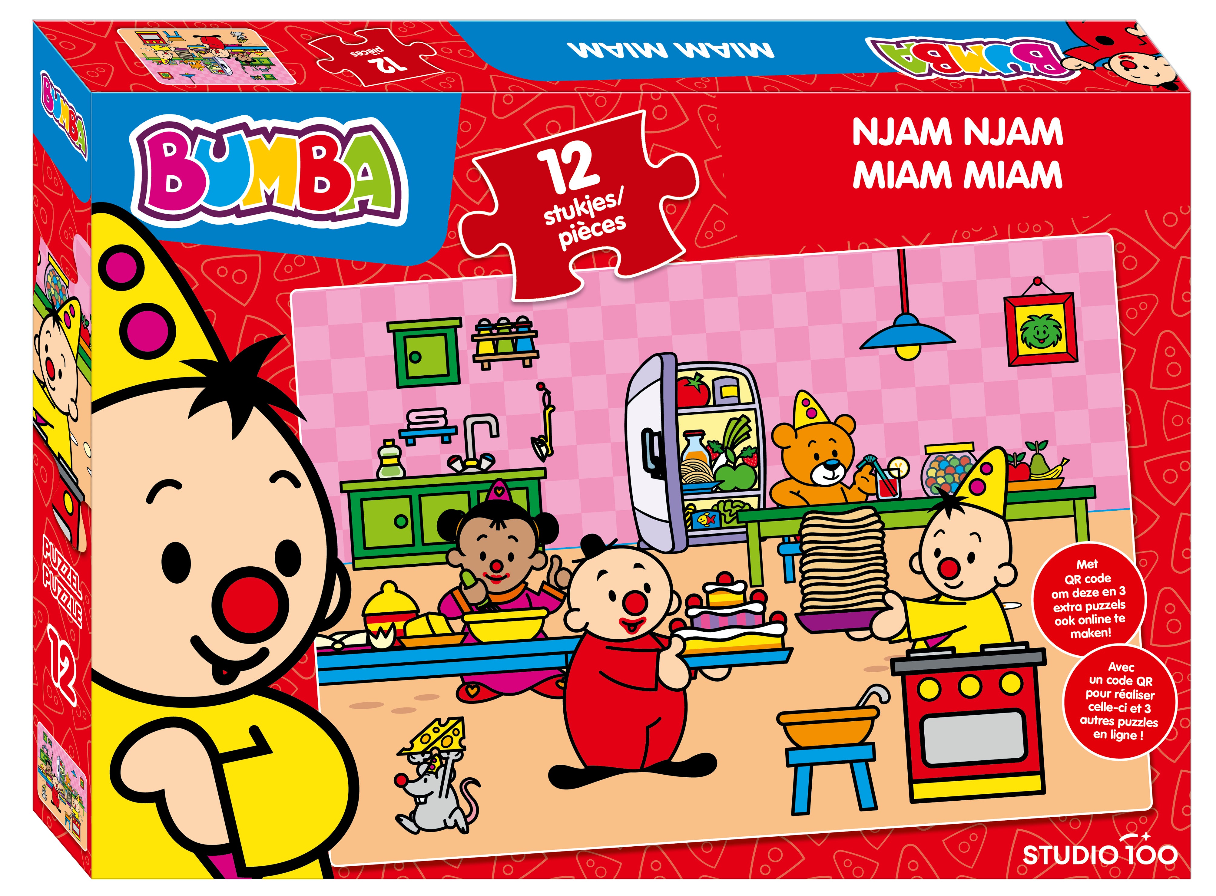 Bumba Puzzel Njam njam - 12 stukken