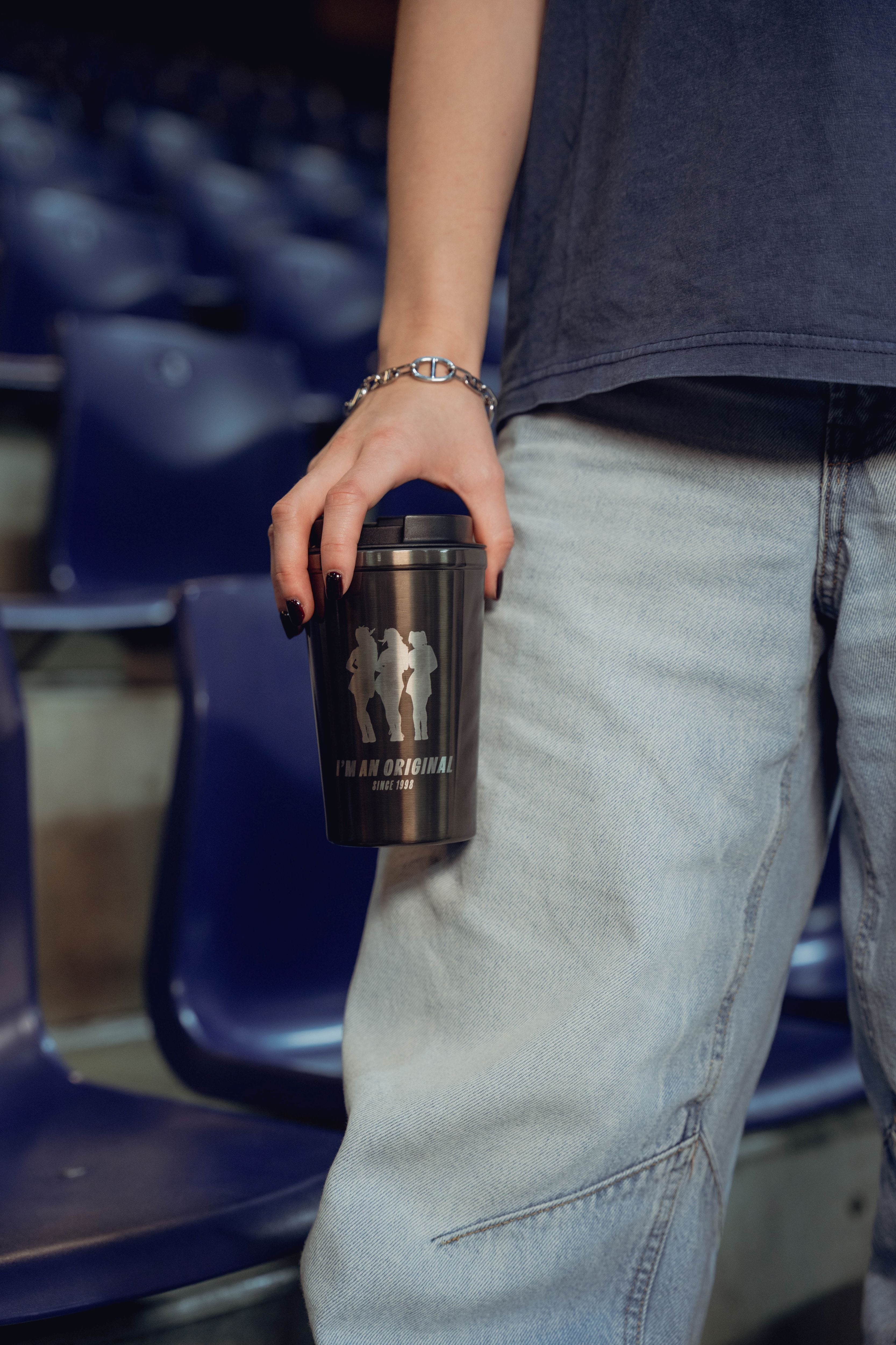 K3 Originals Koffiebeker To Go - RVS Thermosbeker - Space Grey