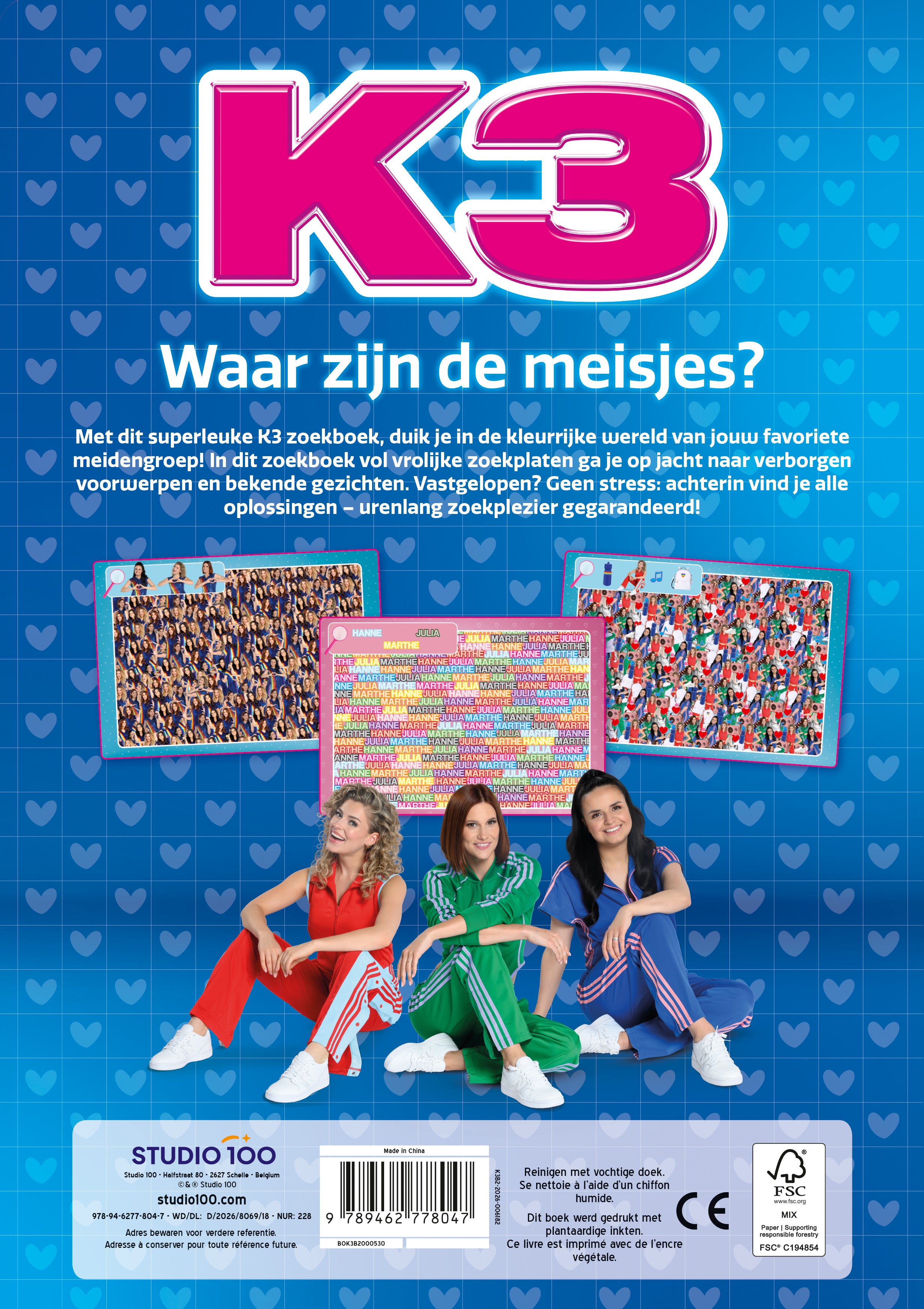 K3 Zoekboek - Waar zijn de meisjes? - FSC