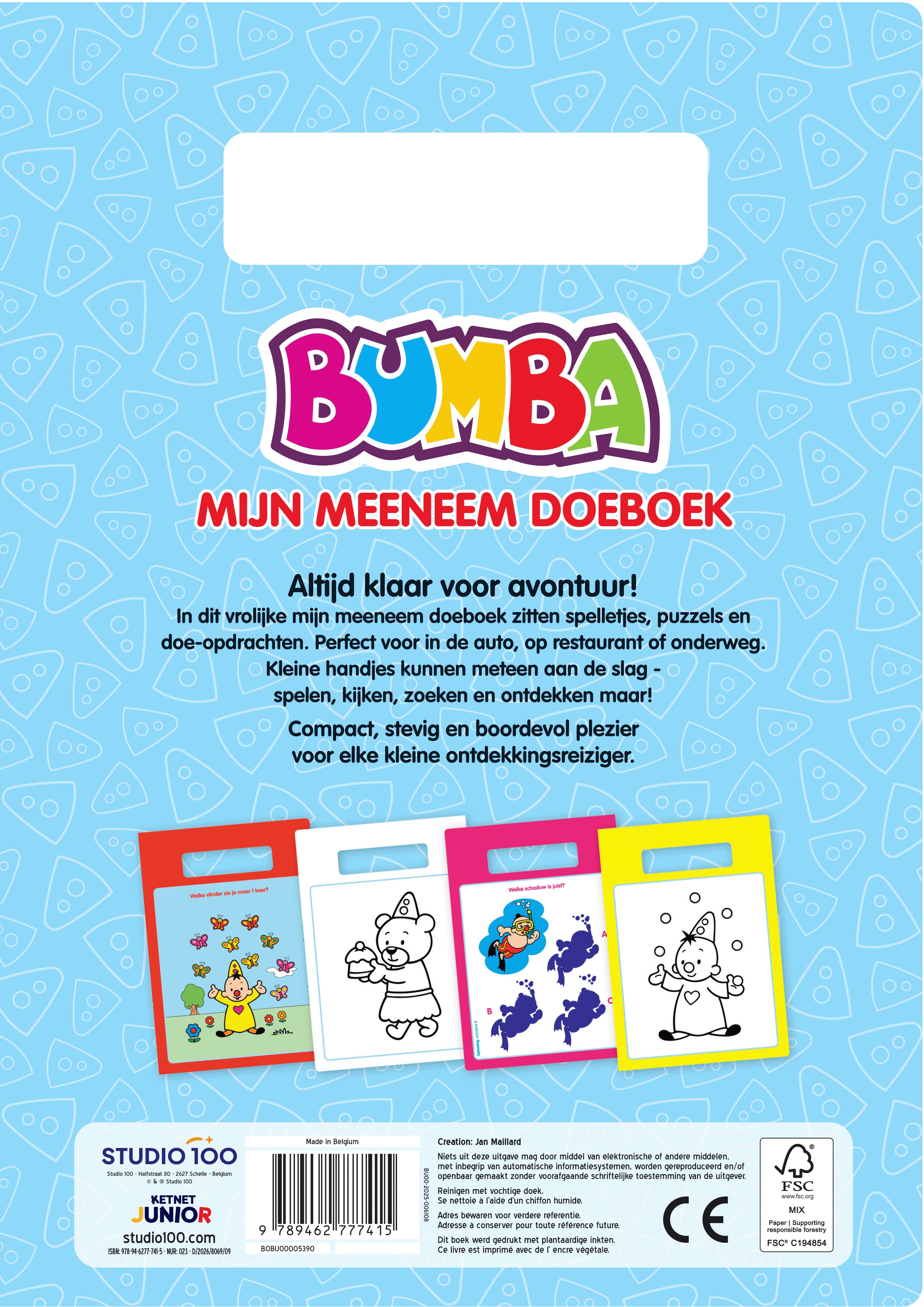 Bumba Doeboek - Mijn meeneem boek (FSC MIX 70%)