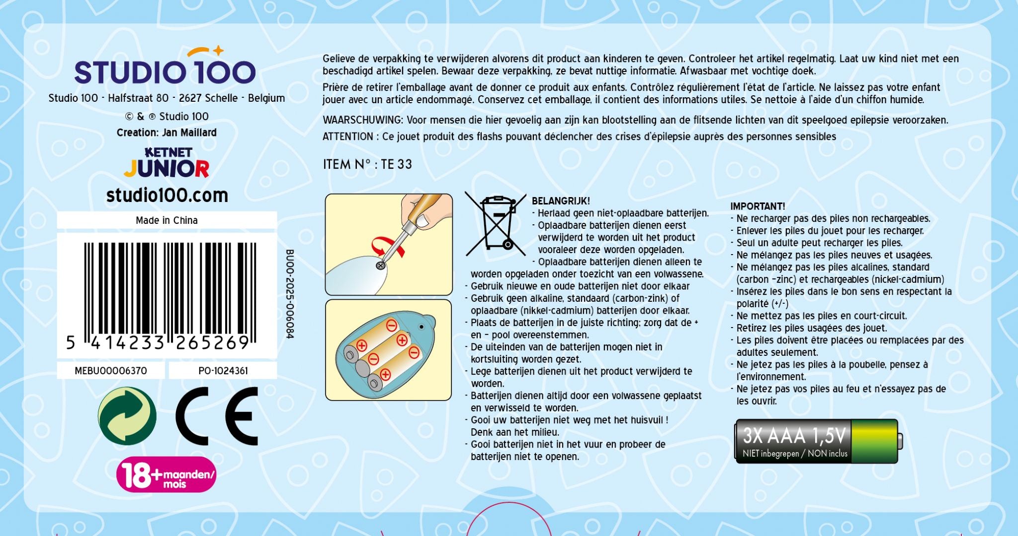 Bumba - Interactief speelgoed - Mijn 4-in-1 zaklamp