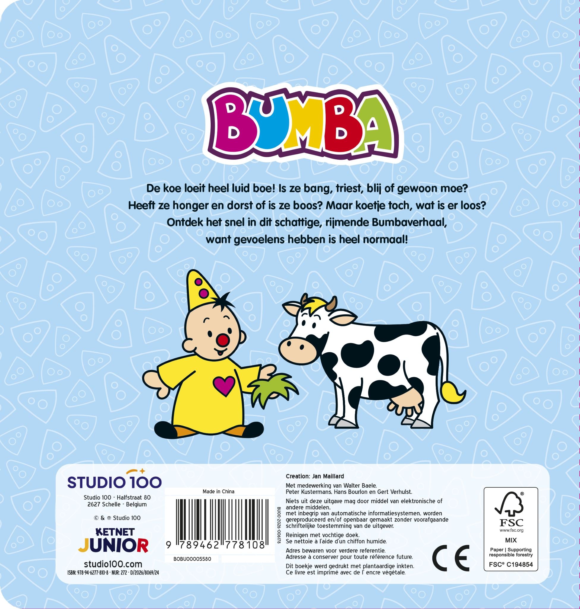 Bumba - Kartonboek met flapjes - Boe doet de koe - FSC