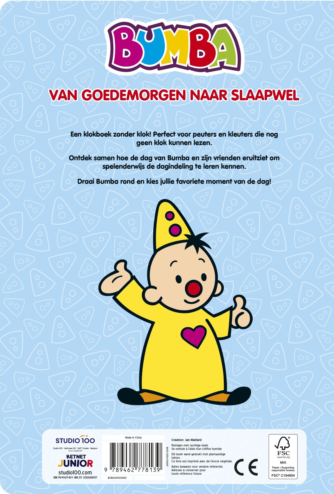 Bumba - Klokboek - Van goedemorgen naar slaapwel - FSC