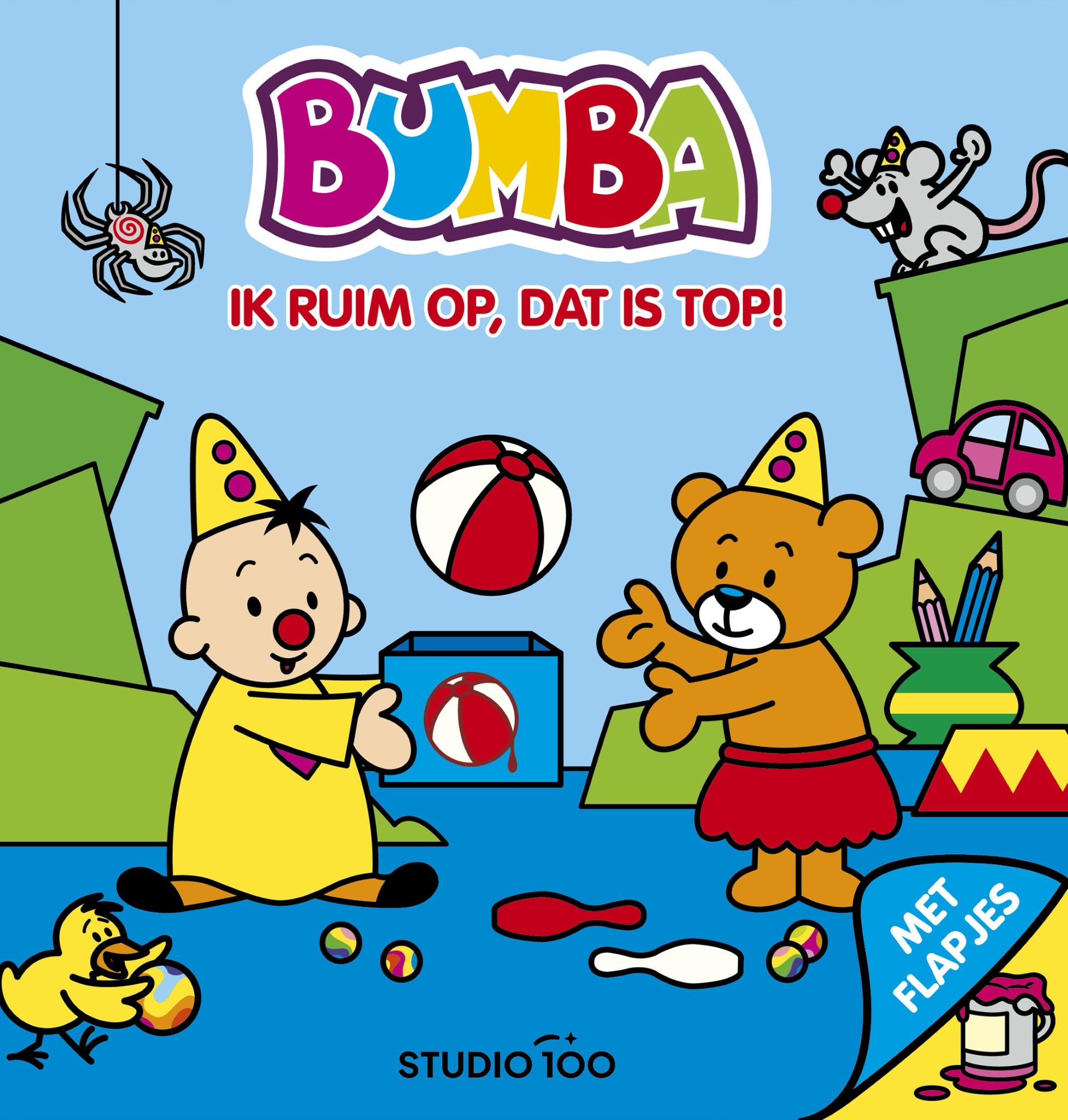 Bumba - Kartonboek met flapjes - Ik ruim op, dat is top! - FSC