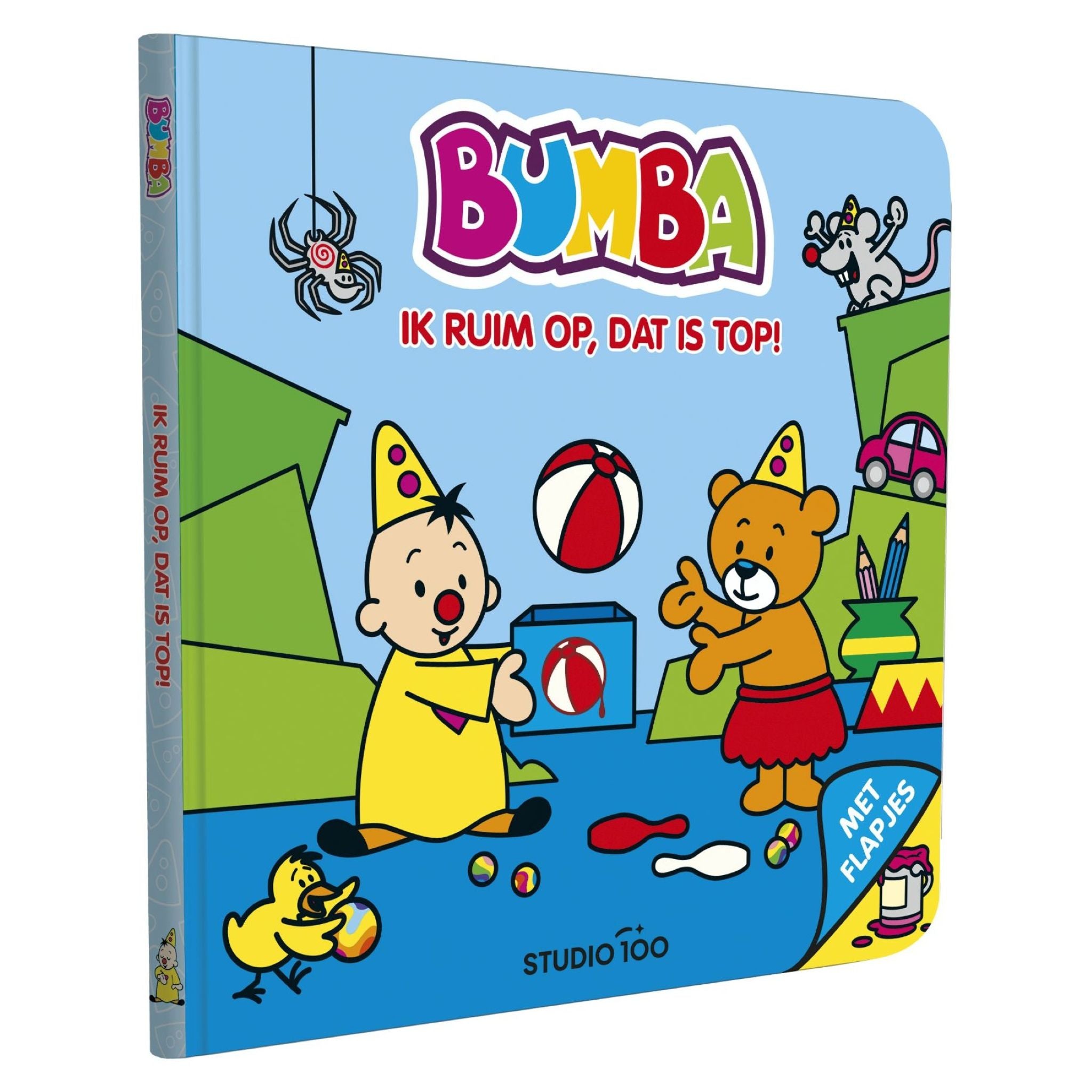 Bumba - Kartonboek met flapjes - Ik ruim op, dat is top! - FSC