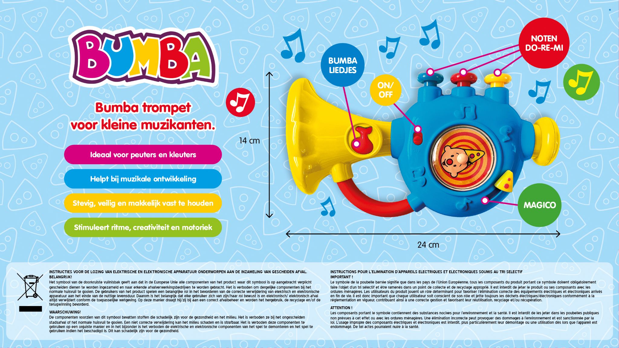 Bumba - Speelgoedinstrument - Trompet