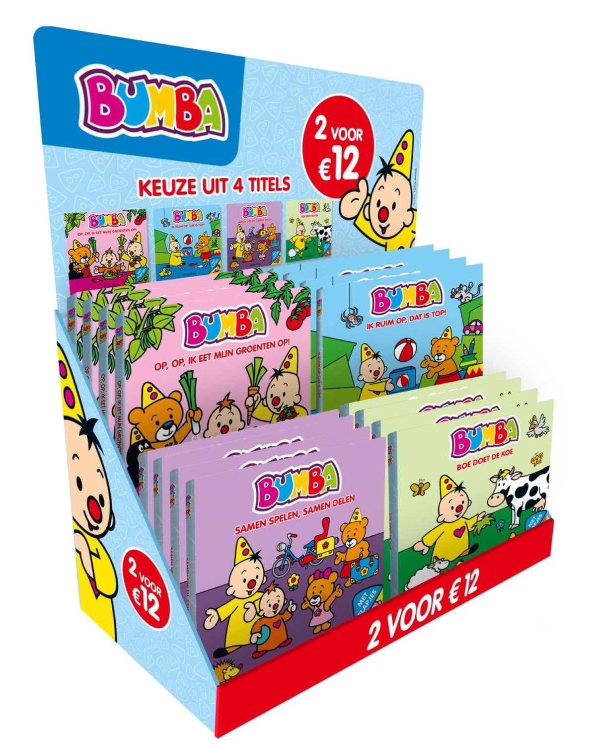 Bumba - Kartonboek met flapjes - Op, op, ik eet mijn groenten op - FSC