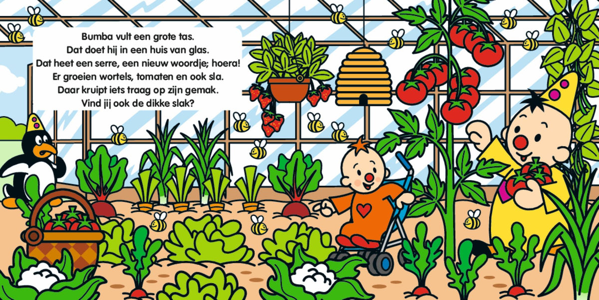 Bumba - Kartonboek met flapjes - Op, op, ik eet mijn groenten op - FSC