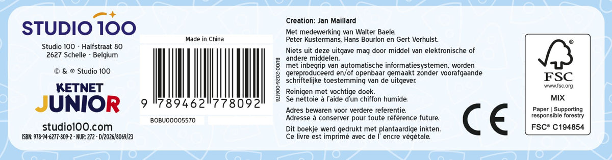 Bumba - Kartonboek met flapjes - Op, op, ik eet mijn groenten op - FSC