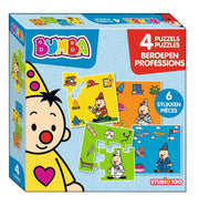 Bumba Puzzel 4 in 1 "Beroepen" – 4 x 6 stukken