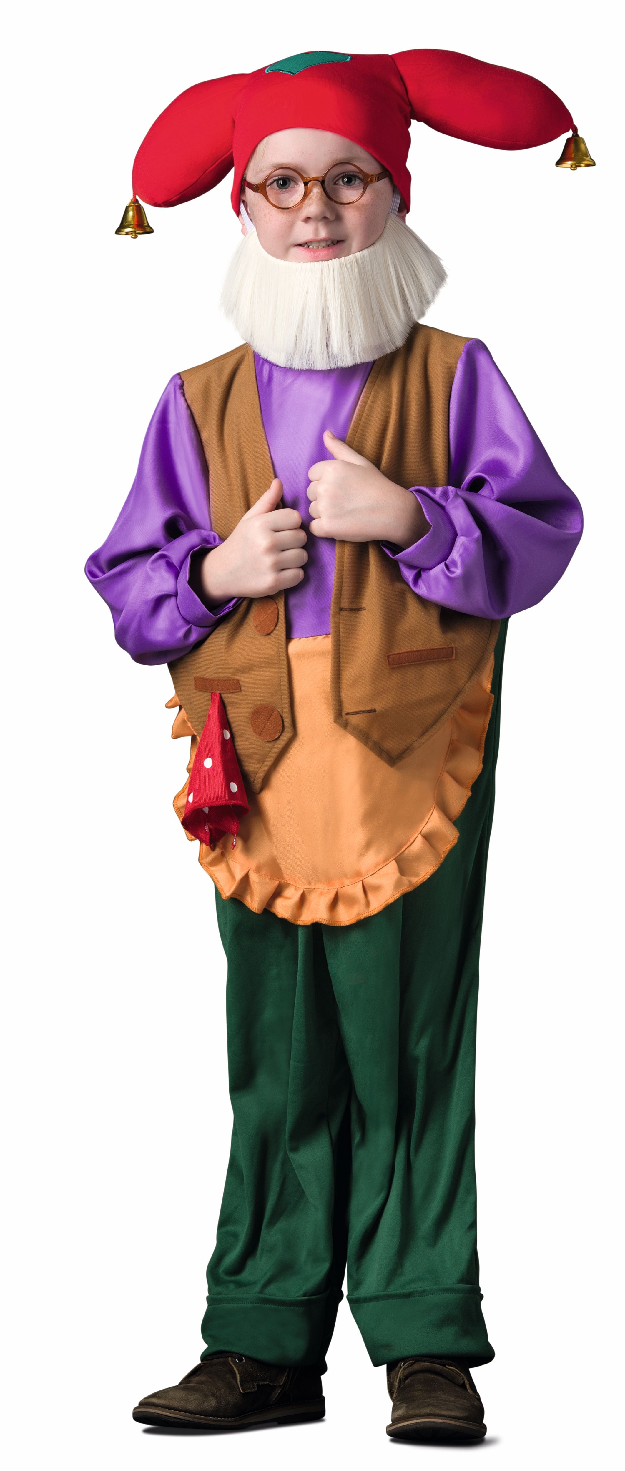 Kabouter Plop Verkleedkleding "Verkleedpak" – 4-7 Jaar – Maat 122