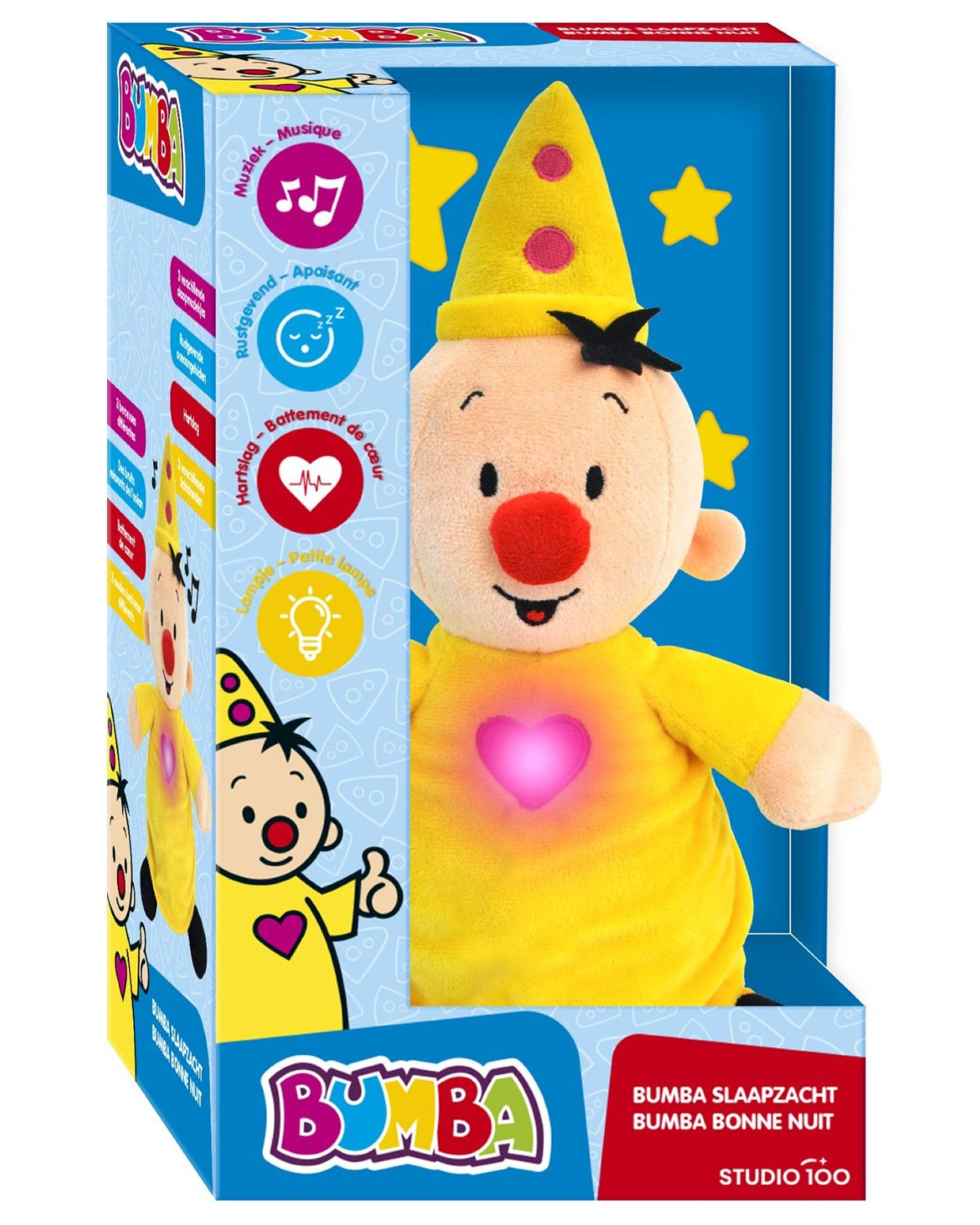 Bumba - Knuffel - Slaapzacht - Met licht en geluid - 40 cm