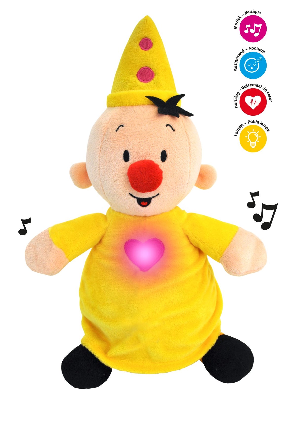 Bumba - Knuffel - Slaapzacht - Met licht en geluid - 40 cm