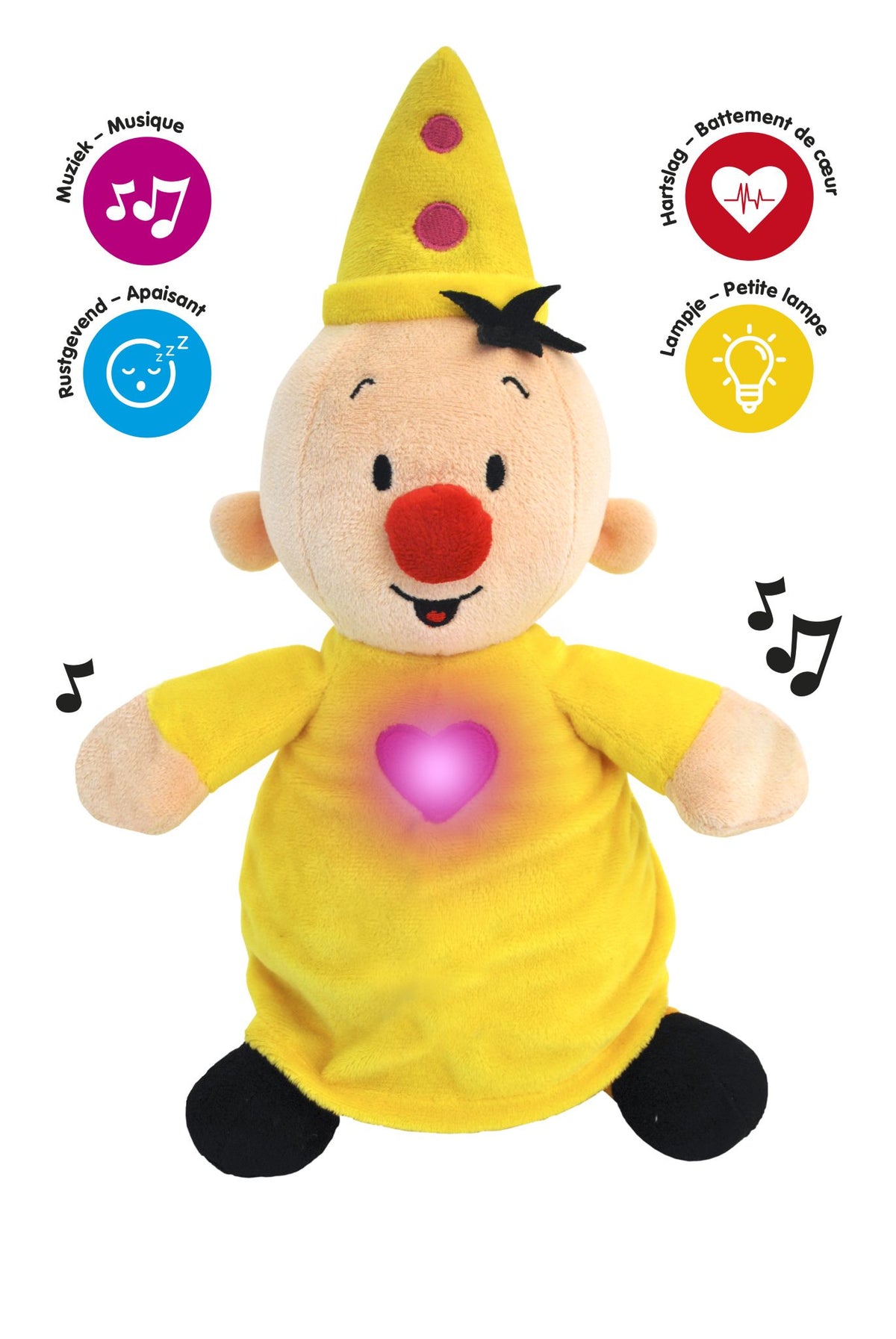 Bumba - Knuffel - Slaapzacht - Met licht en geluid - 40 cm