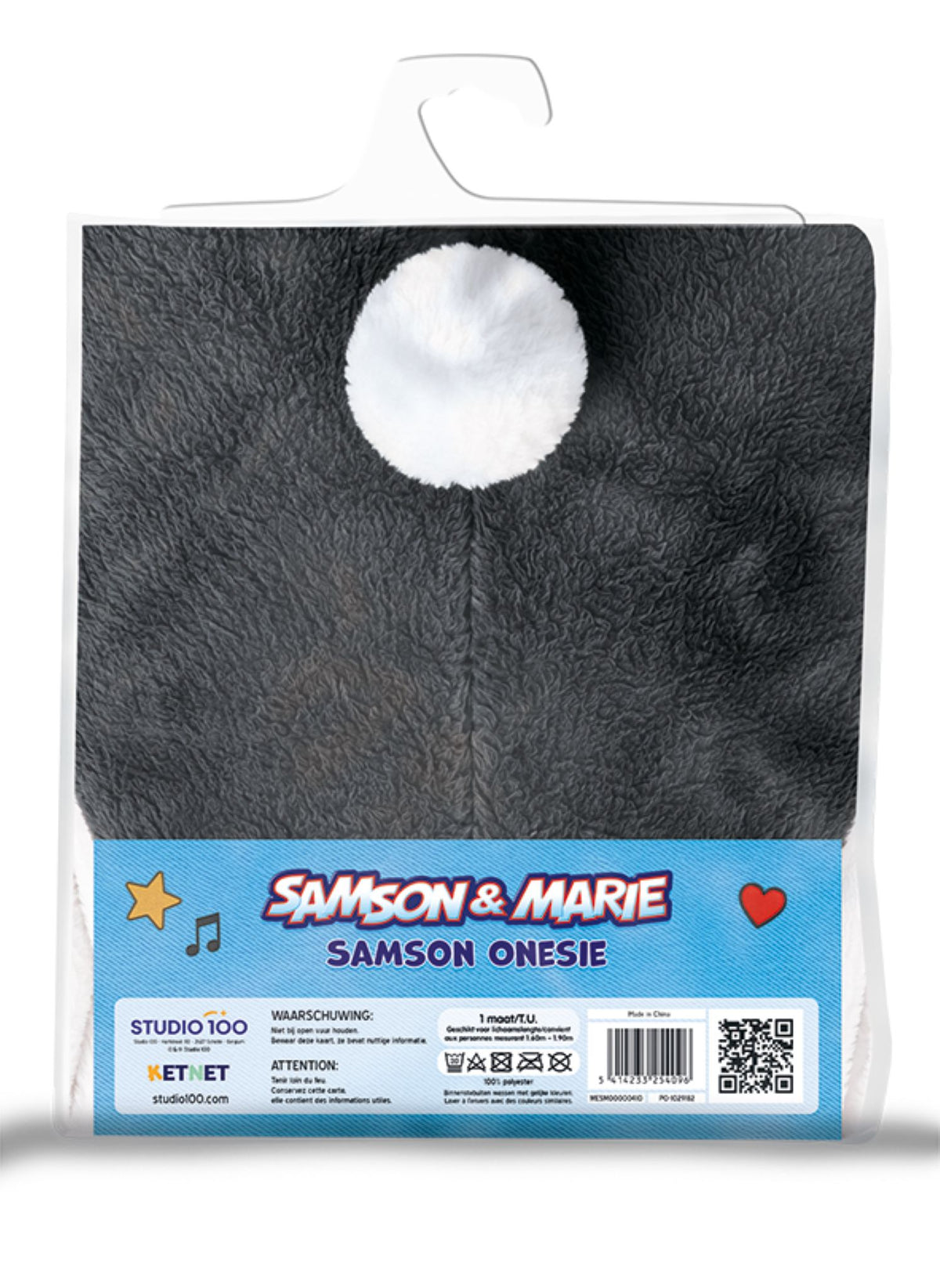 Samson & Marie - Verkleedkleding - Onesie Samson - Volwassen maat