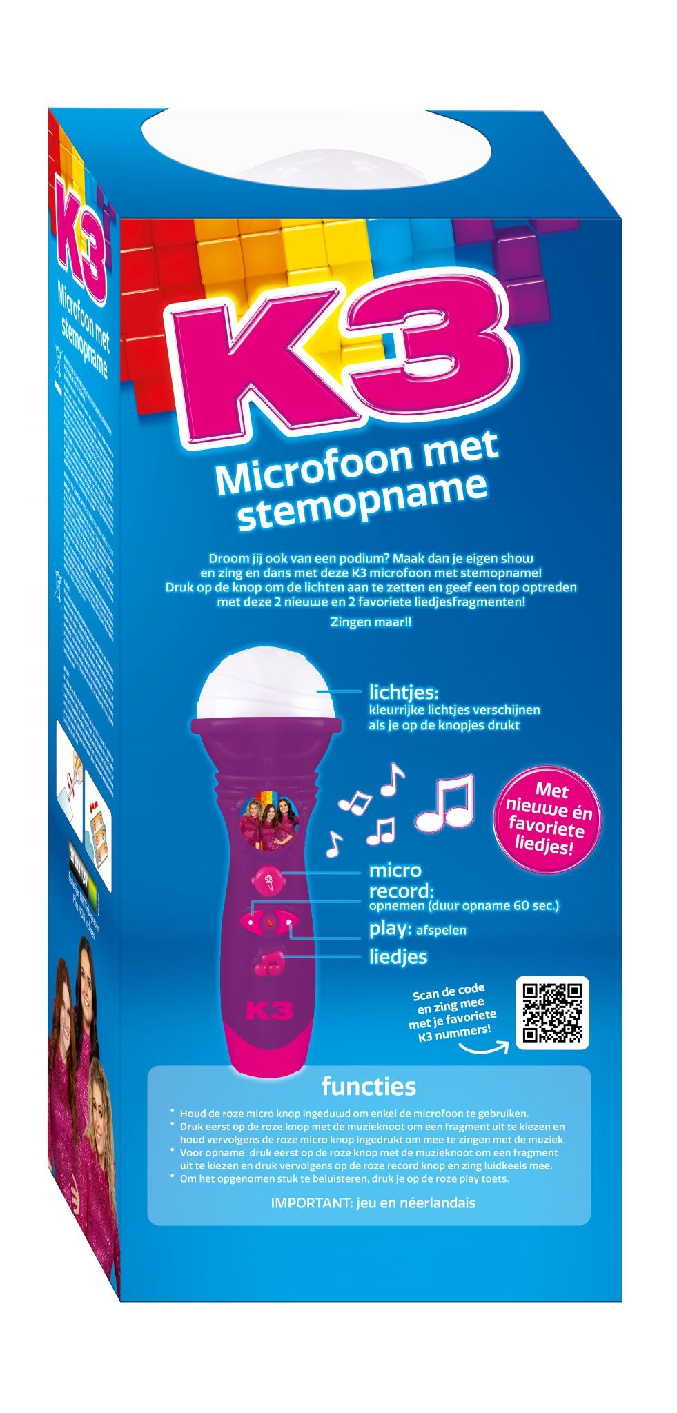 K3 - Microfoon met stemopname - Paars