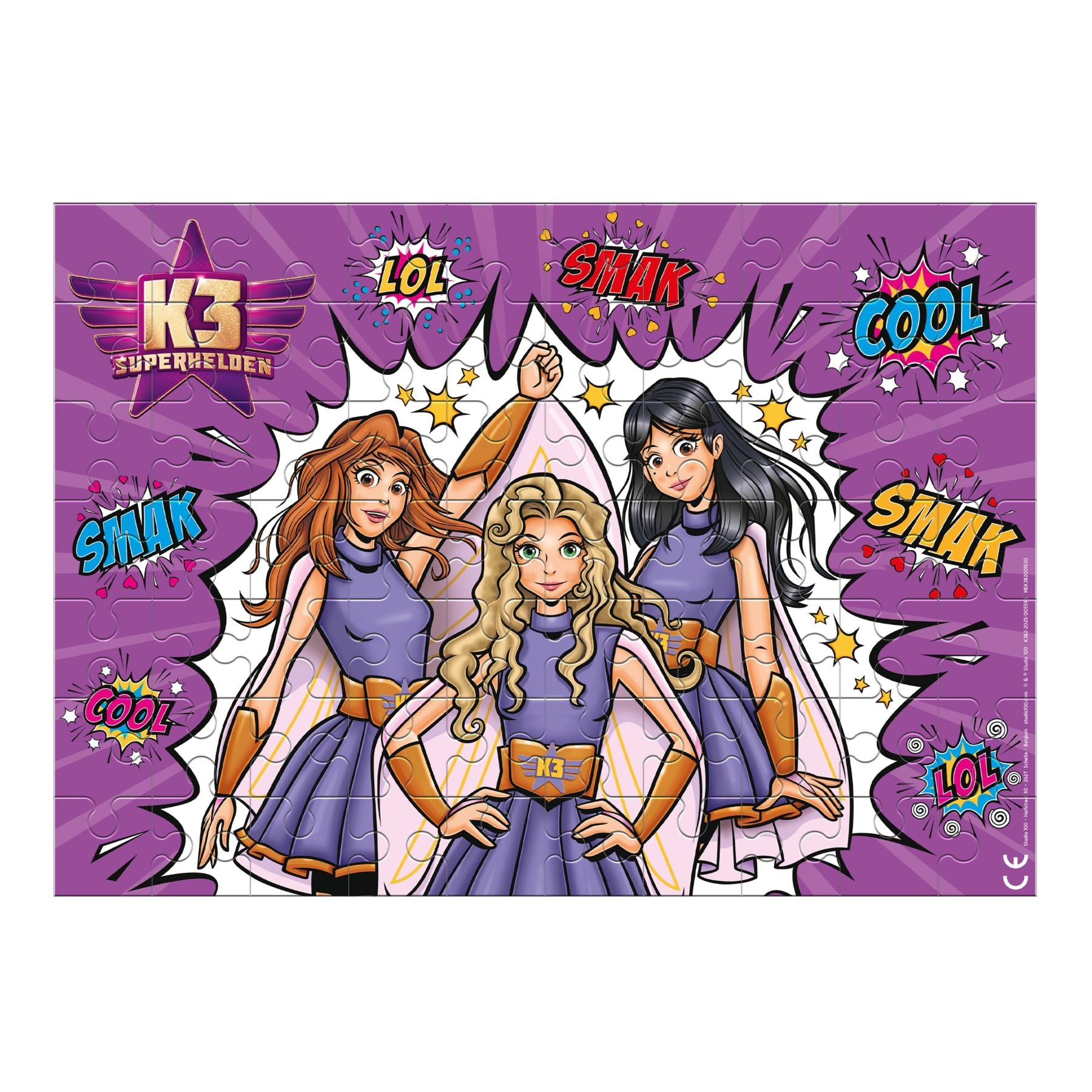 K3 - Puzzel - Superhelden - 70 stukken