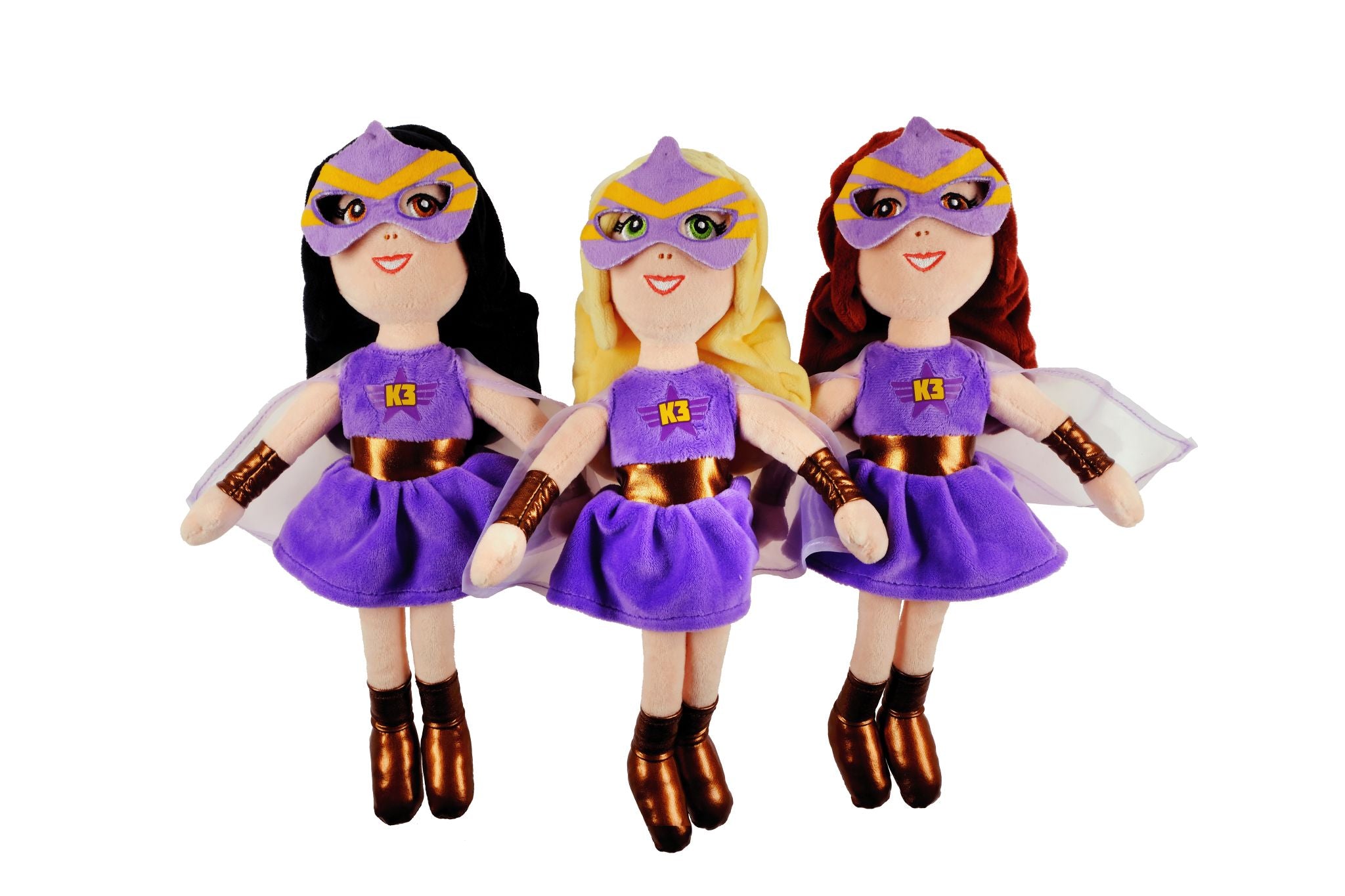 K3 - Knuffelpop - Marthe - Superheld - 30 cm