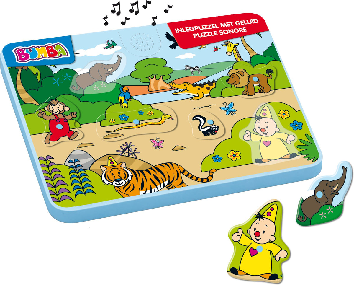 Bumba - Houten inlegpuzzel - Met geluid - FSC
