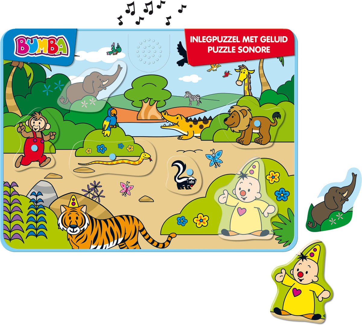 Bumba - Houten inlegpuzzel - Met geluid - FSC