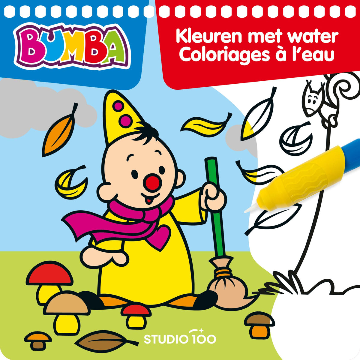 Bumba - Kleurboek - Kleuren met water - Oranje - FSC