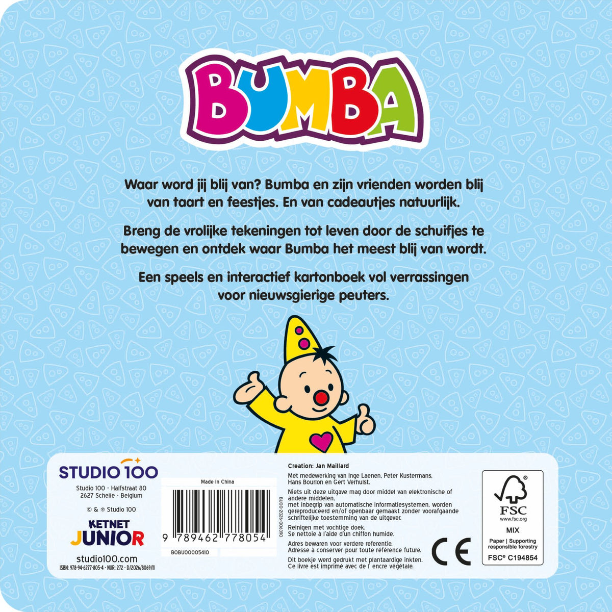 Bumba - Kartonboek met schuifjes - Kleine gelukjes - FSC