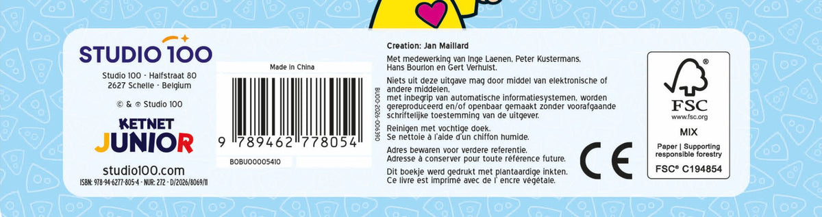 Bumba - Kartonboek met schuifjes - Kleine gelukjes - FSC