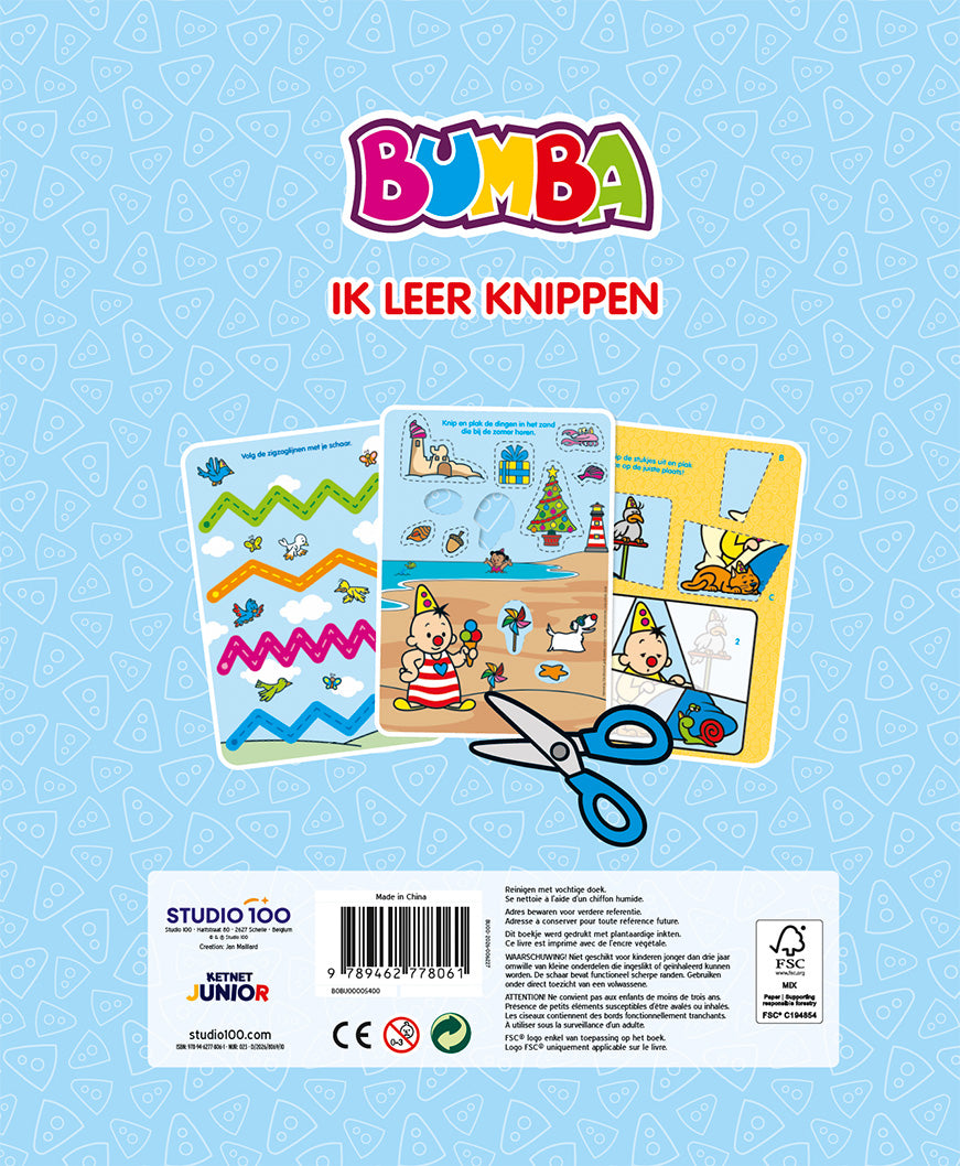Bumba - Activiteitenboek met schaar - Ik leer knippen - FSC