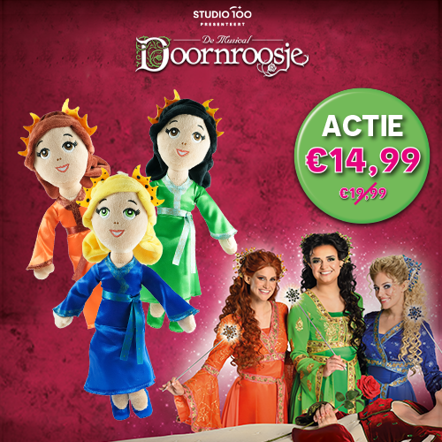 K3 Doornroosje knuffelpoppen nu voor € 14,99