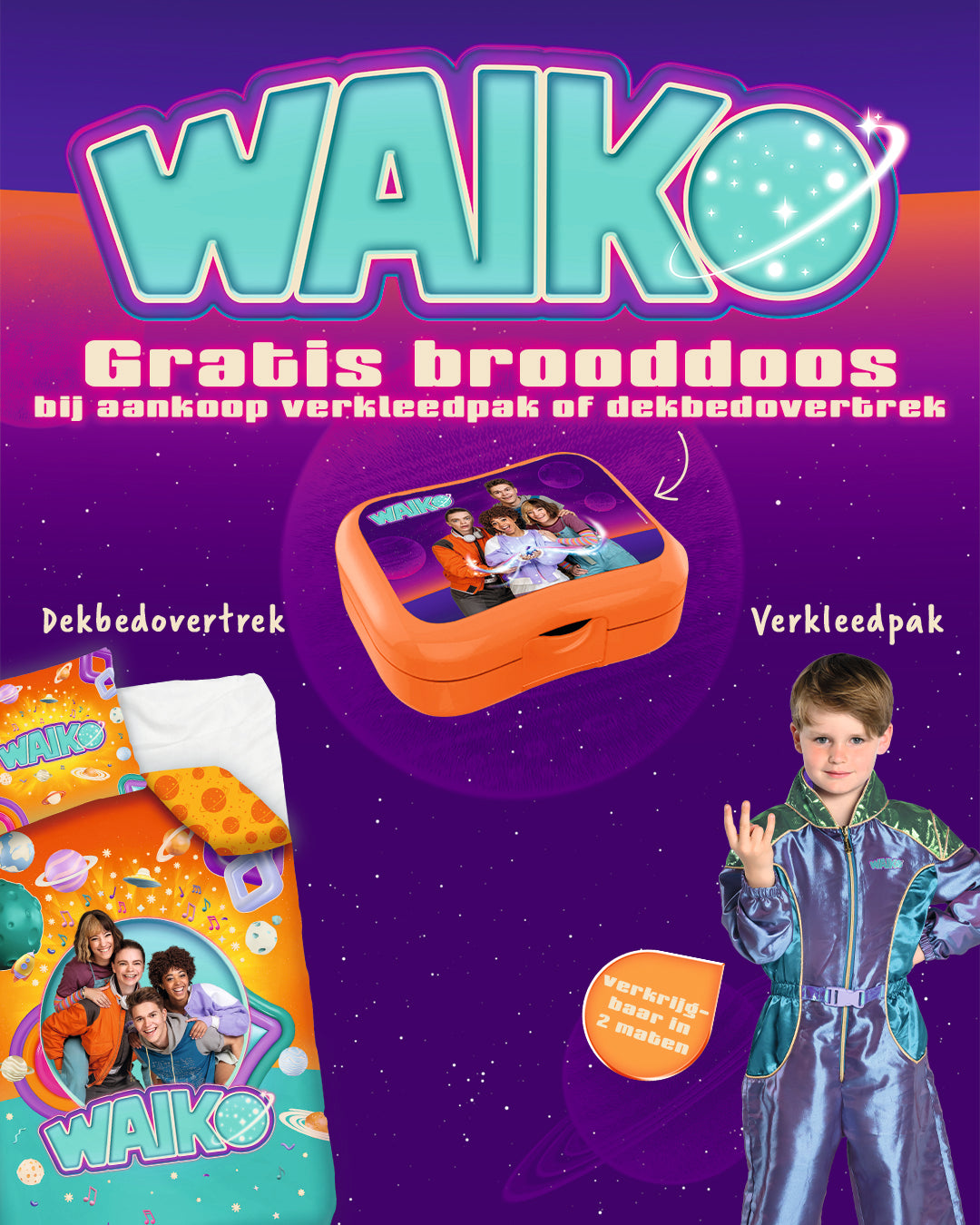 Waiko Lunchbox "Brooddoos" – Oranje