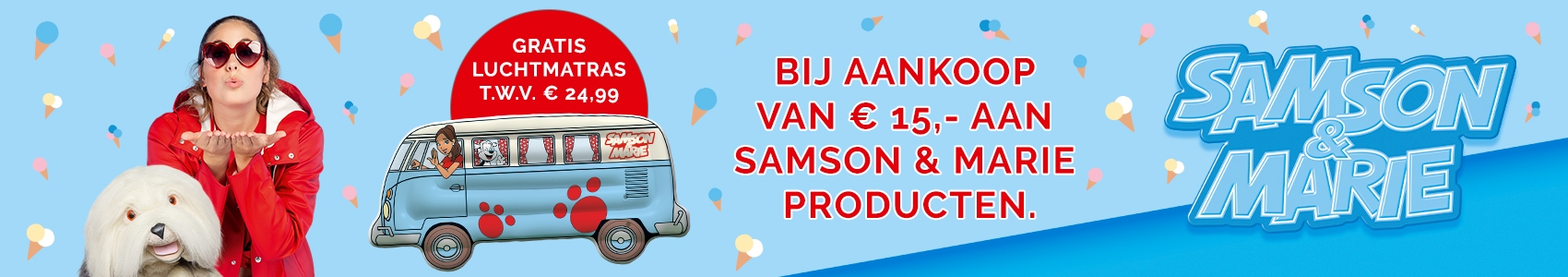 Samson en Marie - gratis luchtmatras vanaf € 15,00